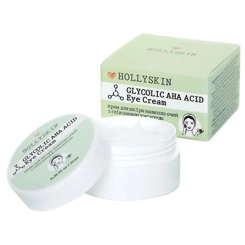 Крем для шкіри навколо очей з гліколевою кислотою Glycolic AHA Acid Eye Cream H0221 фото