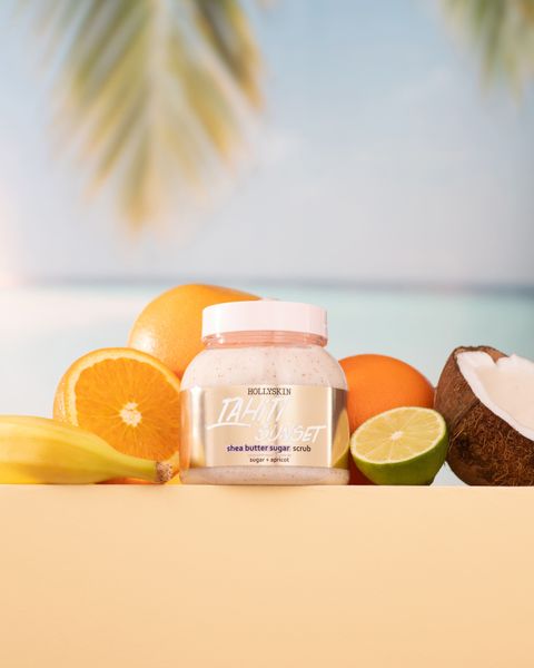 HOLLYSKIN Tahiti Sunset sugar scrub with shea butter and perlite  H0275 photo