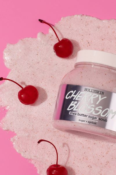 HOLLYSKIN Cherry Blossom sugar scrub with shea butter and perlite H0276 photo