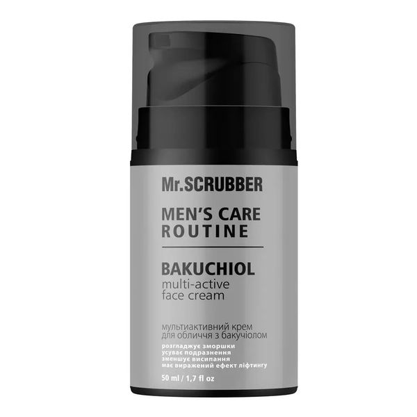 Men's Care Routine Mr.SCRUBBER Multi-active face cream with bacuchiolus MS0879 photo