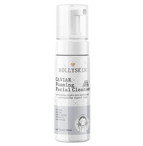 Очищающая пенка для умывания HOLLYSKIN Caviar Foaming Facial Cleanser  H0023 фото