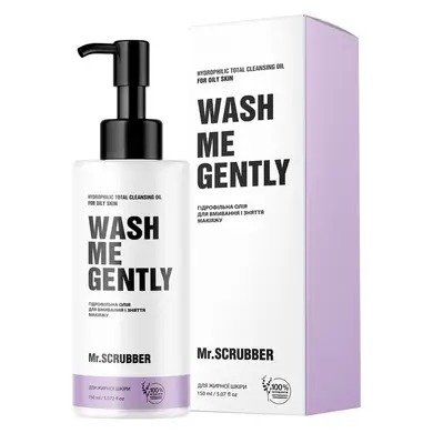 Гідрофільна олія для вмивання та зняття макіяжу WASH ME GENTLY для жирної і проблемної шкіри Mr.SCRUBBER MR0072 фото