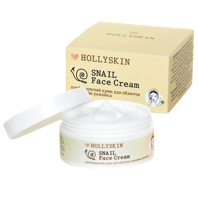 Пом'якшувальний крем для обличчя з муцином равлика HOLLYSKIN Snail Face Cream  H0215 фото