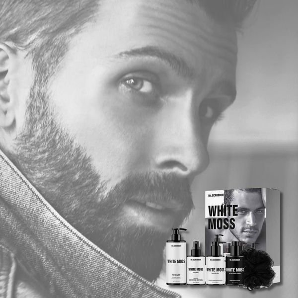 Парфумований набір косметики для чоловіків. White Moss Perfumed Men’s Essentials Set Mr.SCRUBBER MRS1639 фото