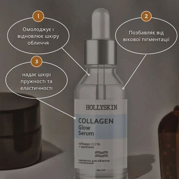 Сироватка для обличчя Collagen Glow Serum HOLLYSKIN, 30 мл H0027 фото