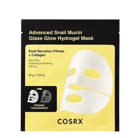 COSRX - Advanced Snail Mucin Glass Glow Hydrogel Mask - Zestaw hydrożelowych maseczek z śluzem ślimaka - 34 g x 3 szt. cosrx_23819 zdjęcie