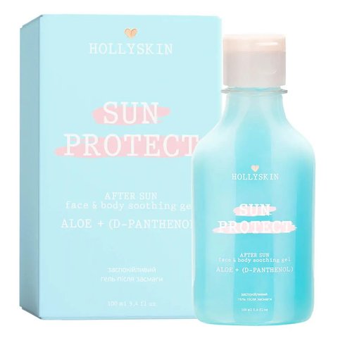 Успокаивающий гель после загара с алоэ вера и д-пантенолом HOLLYSKIN Sun Protect H0170 фото