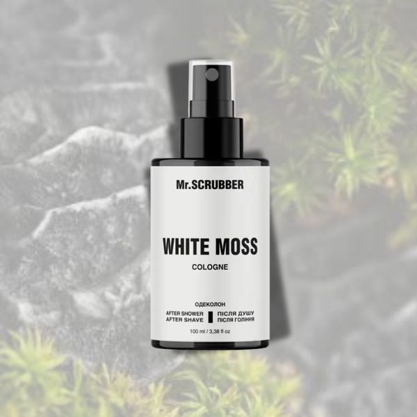 Одеколон після душу, після гоління  Mr.SCRUBBER White Moss, 100 мл MRS1421 фото