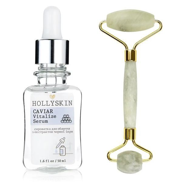 Сыворотка для лица HOLLYSKIN Caviar Vitalize Serum + Роллер для лица H0094 фото