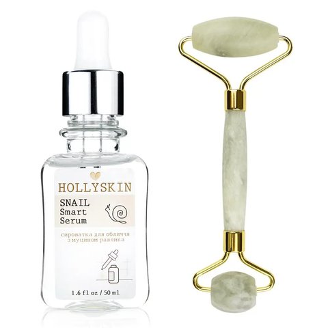 HOLLYSKIN Snail Smart Serum + Roller do twarzy H0096 zdjęcie