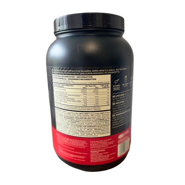 100% Whey Gold Standard - Optimum Nutrition - французский ванильный крем - 909 g 4248-37-908g-french-vanilla фото 100% Whey Gold Standard - Optimum Nutrition - французский ванильный крем - 909 g 4248-37-908g-french-vanilla фото