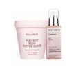 Scrub for perfectly smooth skin HOLLYSKIN + Shimmer HOLLYSKIN Luster Body Shimmer nude rose, 300 g + 125 ml