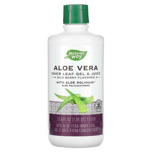 Aloe Vera inner leaf gel juice with aloe polymax Nature's
