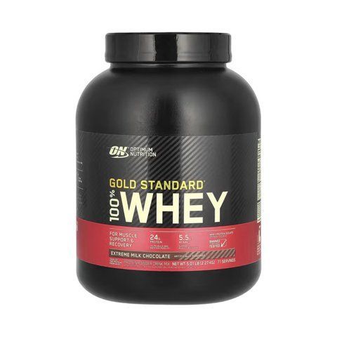 Optimum Nutrition, 100% Whey Gold Standard (UK), 2260 g, молочний шоколад 33682 фото
