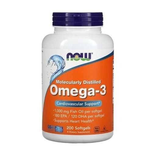 Dietary supplement fatty acids in gelatin capsules Now Foods Omega-3 c111362-2 photo