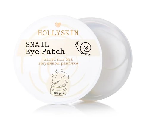 Тканевые патчи под глаза с муцином улитки HOLLYSKIN Snail Eye Patch H0009 фото