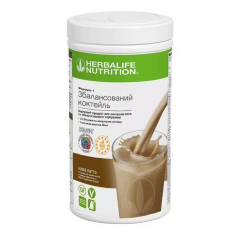 Zrównoważony koktajl Formuła 1 Kawa latte, Herbalife (USA) SKU4465 zdjęcie