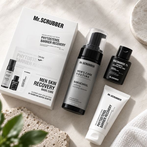 Подарунковий набір для чоловіків Mr.SCRUBBER Men Skin Recovery Basic Care MR1751 фото