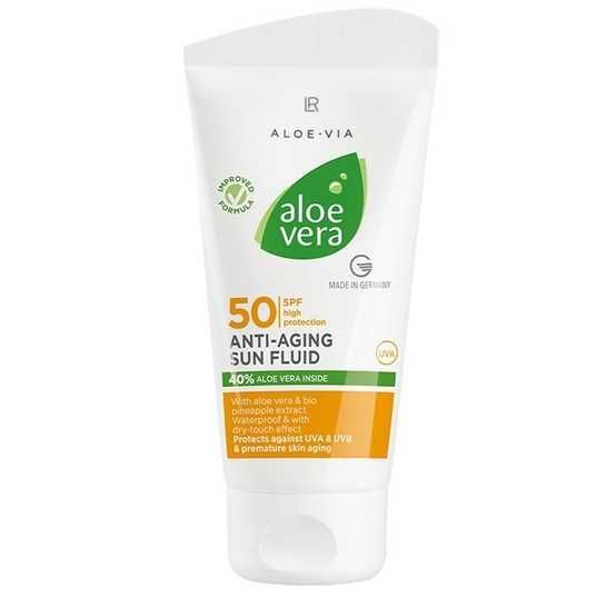 LR Health and Beauty Aloe Via Aloe Vera Anti-Aging Sun Fluid SPF 50, 50 ml