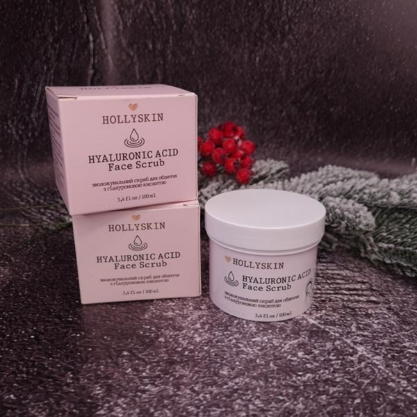 Скраб для обличчя з гіалуроновою кислотою Hollyskin Hyaluronic Acid Face Scrub H0207 фото