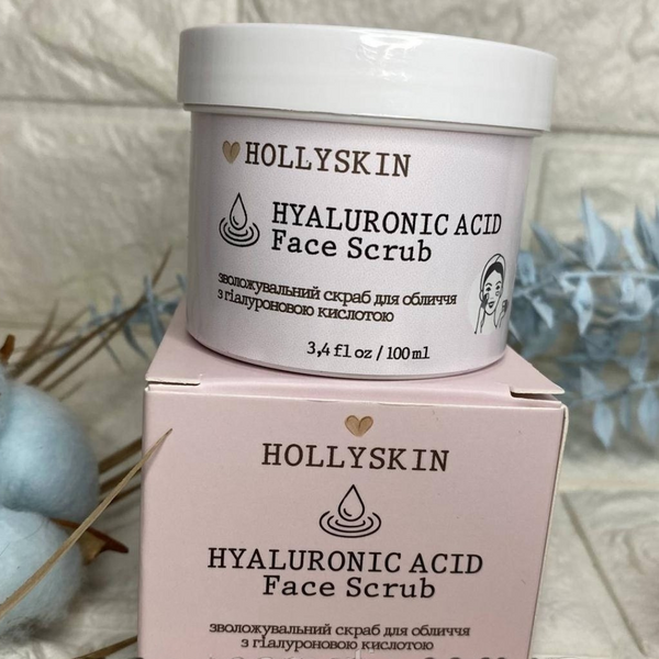 Скраб для обличчя з гіалуроновою кислотою Hollyskin Hyaluronic Acid Face Scrub H0207 фото