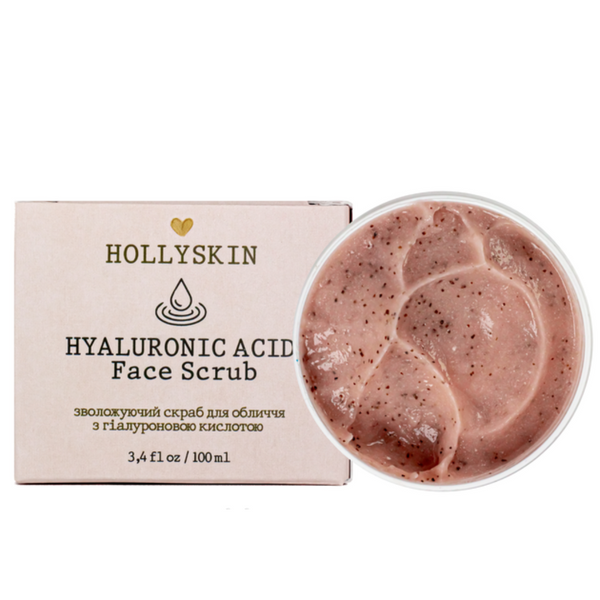 Скраб для обличчя з гіалуроновою кислотою Hollyskin Hyaluronic Acid Face Scrub H0207 фото