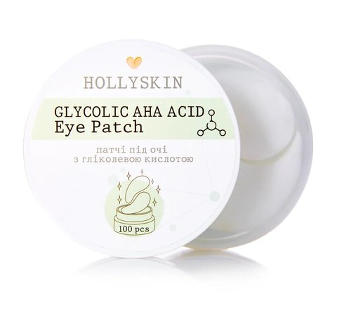 Тканевые патчи под глаза HOLLYSKIN Glycolic AHA Acid Eye Patch  H0012 фото