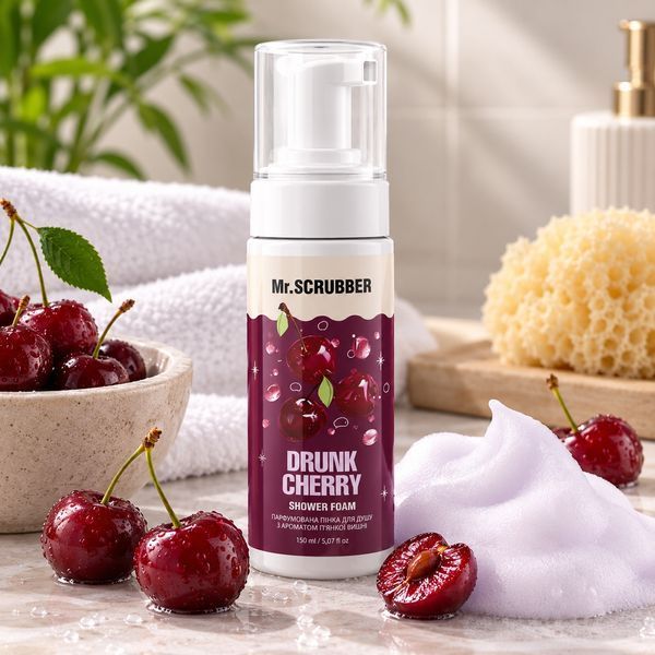 Парфумована пінка для душу Mr.SCRUBBER Drunk Cherry з ароматом п&rsquo;янкої вишні MRS1105 фото