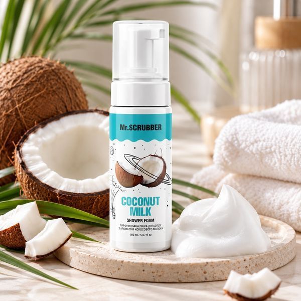 Парфумована пінка для душу Mr.SCRUBBER Coconut Milk з ароматом кокосового молока MRS1102 фото