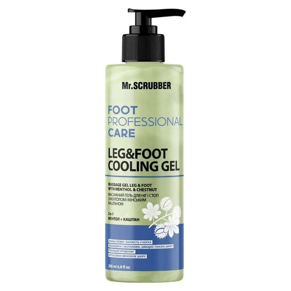 Foot Professional Care Mr.SCRUBBER Foot and foot massage gel with menthol and horse chestnut MR0797 photo