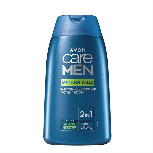 2-в-1 Шампунь-кондиционер против перхоти Мягкий уход Care Men Avon 1465711 фото