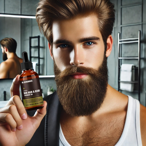 Complex of oils for hair and beard growth MAN Hair & Beard Treatment Oil Mr.SCRUBBER MR0150 photo