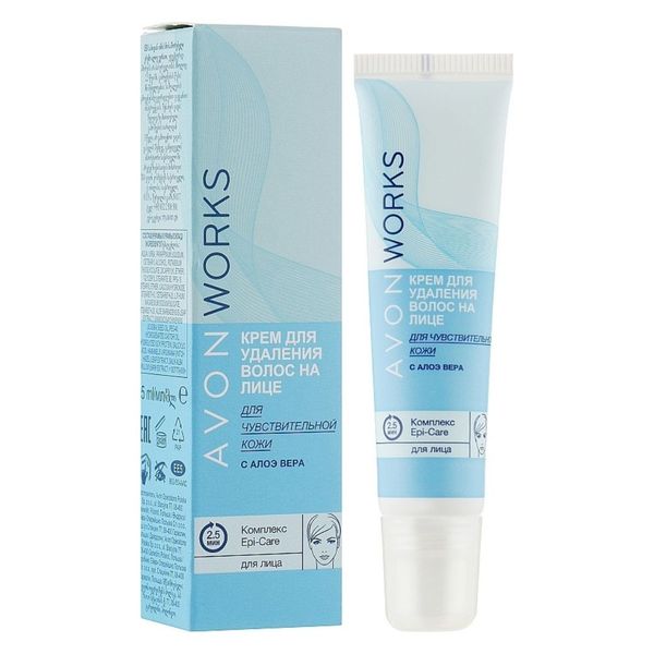 Avon Works Aloe Vera Krem do depilacji twarzy 42672 zdjęcie