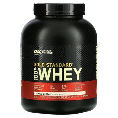 100% Whey Gold Standard - Optimum Nutrition сывороточный протеин со вкусом печенья и сливок ON33618 -1 zdjęcie