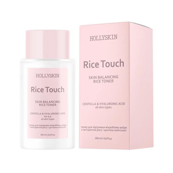 Toner to support the microbiome of the skin with extract of centella asiatica and Rice Touch HOLLYSKIN rice H0299 photo