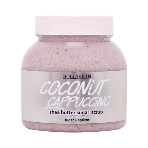 Sugar scrub with shea butter and perlite HOLLYSKIN Coconut Cappuccino  H0271 photo