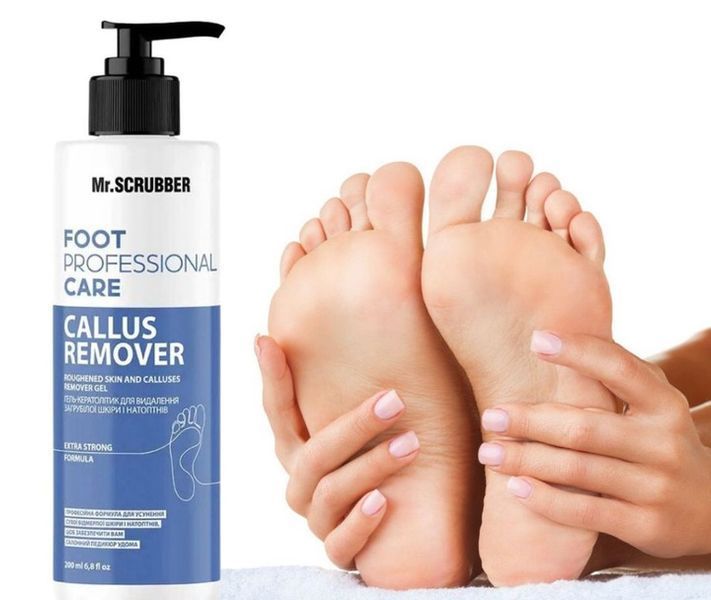 Foot Professional Care Гель-кератолітик для видалення загрубілої шкіри i натоптнів Mr.SCRUBBER, 200 мл MS0799 фото